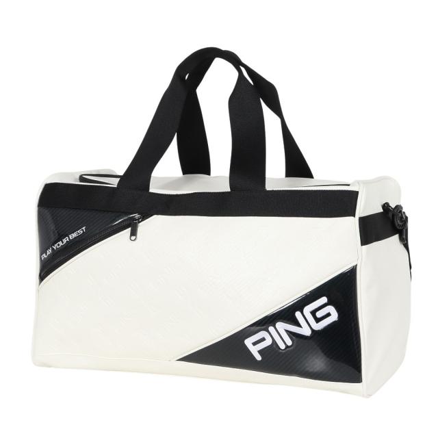 ピン(PING)ゴルフ 2WAY エンボス ボストンバッグ GB-U2516 WH 38573(Men’s)