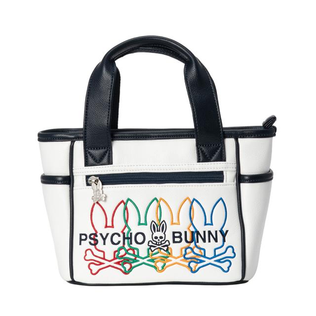 ?サイコバニー(Psycho Bunny)ゴルフ ラウンドバッグ LOGOART PBMG6AB7-WHT(Men’s、Lady…