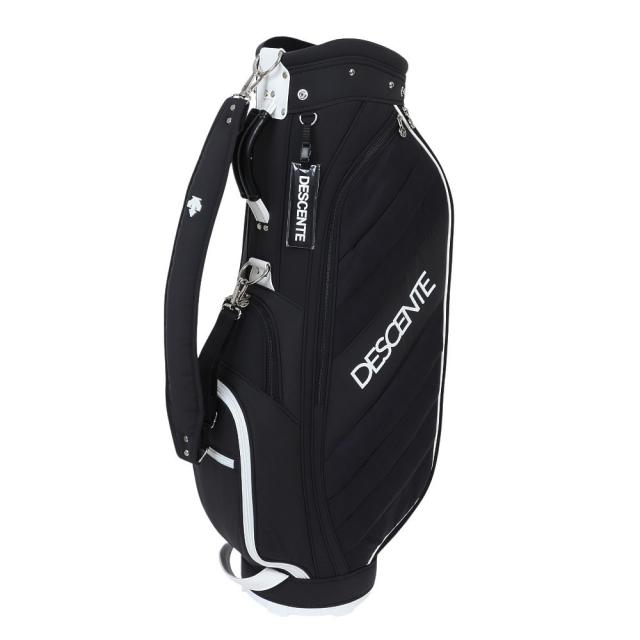 デサントゴルフ(DESCENTEGOLF)ゴルフ 軽量 カート式 ロゴプリント キャディバッグ 8.5型 DQCUJJ01 B…