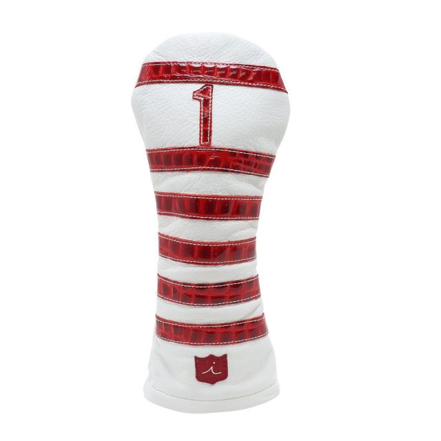 イリアックゴルフ(iliac)ゴルフ ヘッドカバー ドライバー用 WHITE+PATENT BRITISH DE-223000…