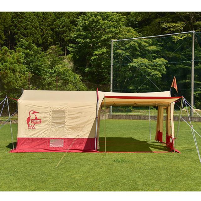 チャムス(CHUMS)2ルームテント タープ キャンプ ブービーキャビンテント4 CH62-1705-B044 ベージュ 3人…_5