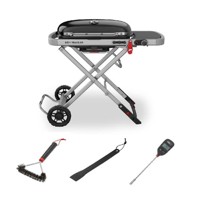 ウェーバー(WEBER)バーベキューグリル BBQ キャンプ WEBER TRAVELER スターターセット 1501360
