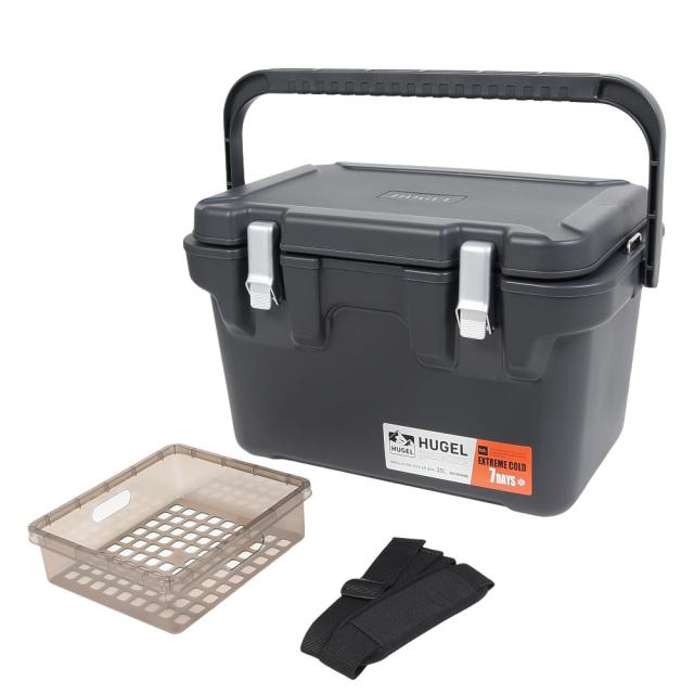ヒューゲル(HUGEL)クーラーボックス 真空断熱 20L VITC-20R チャコール(Men’s、Lady’s)