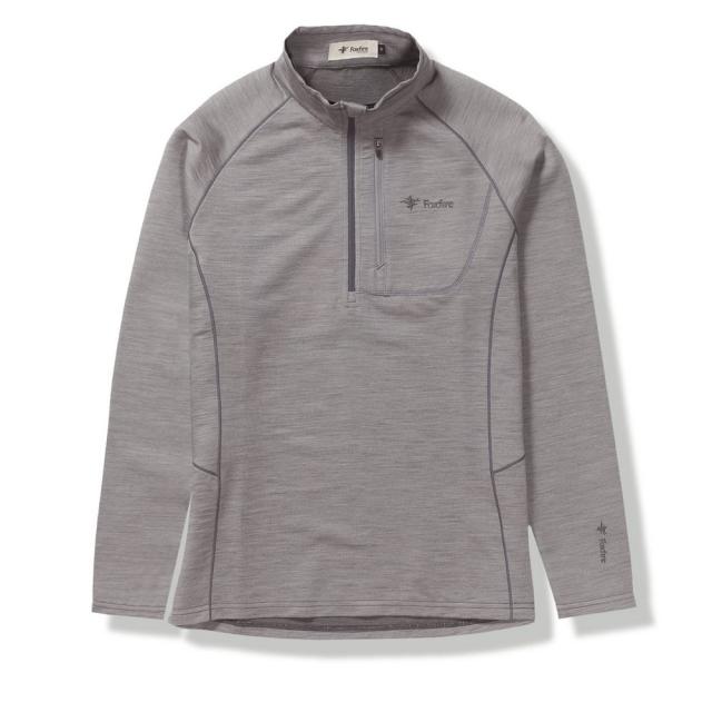 Foxfire(フォックスファイヤー)長袖シャツ PPウールハーフジップ 5115477-020(Men’s)