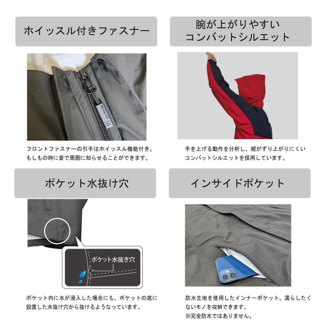 オンヨネ(ONYONE)レインジャケット 雨具 防水 25 ODJ97031 389009(Men’s)_1