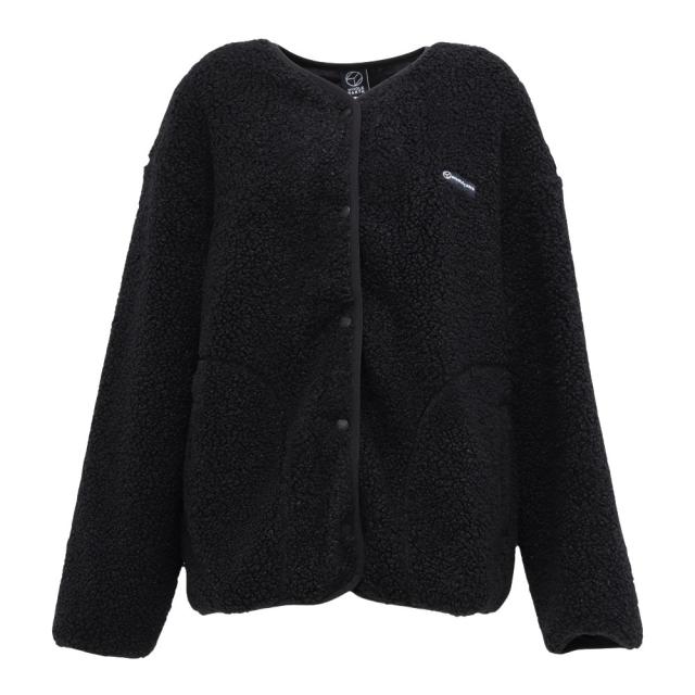 ホールアース(Whole Earth)アウター ボアジャケット WE2UDZ73 BLK(Lady’s)