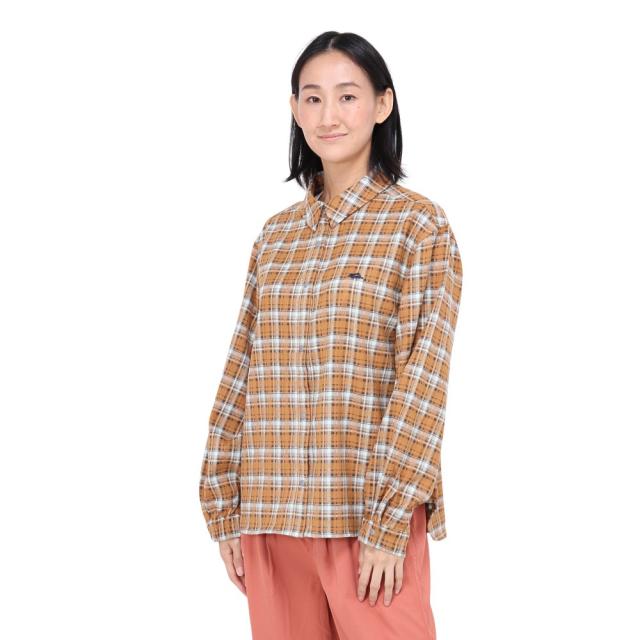 クリフメイヤー(KRIFF MAYER)長袖シャツ カジュアル レギュラーチェックシャツ 2414419LX:22:CAMEL…