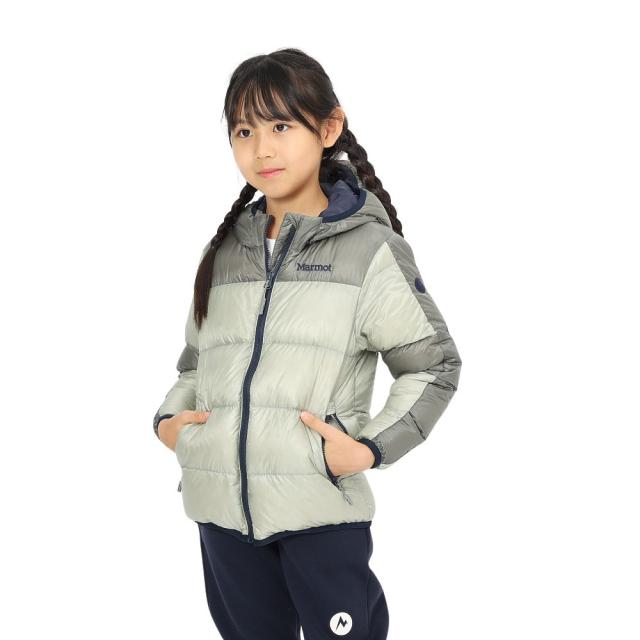 マーモット(Marmot)キッズ 750フィルパワープライムダウンフーディー TSAKD102-LGRAY(Jr)