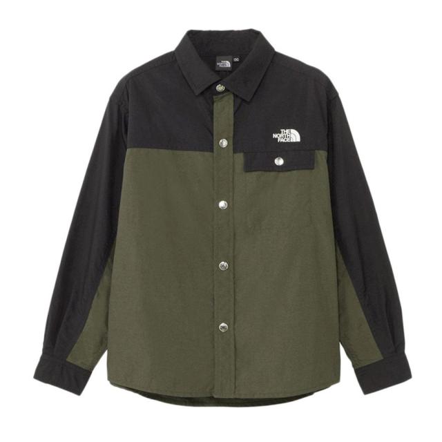 【ポイント5％！5/3 21:00〜22:59限定】ザ・ノース・フェイス(THE NORTH FACE)キッズ 長袖Tシャツ ヌプシシャツ NRJ62322 NT(Jr)