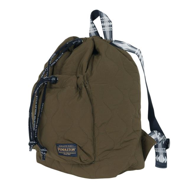 ペンドルトン(PENDLETON)トレッキングバッグ キルティングナップザック PDT-000-253025 OLIVE(Me…