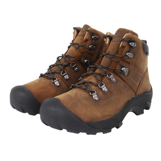 キーン(KEEN)トレッキングシューズ ハイカット 登山靴 ピレニーズ 1002435 ブラウン 防水(Men’s)