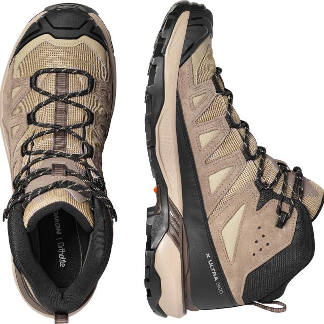 サロモン(SALOMON)トレッキングシューズ ハイカット 登山靴 X ULTRA 360 LEATHER MID GORE-…_1
