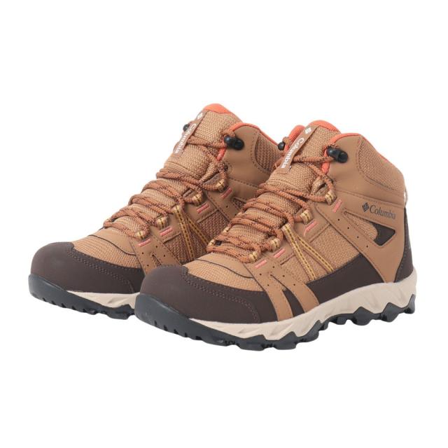 コロンビア(Columbia)ハイキングシューズ 登山靴 セイバー オムニテック ミッド YL5250 286 ブラウン 防水…