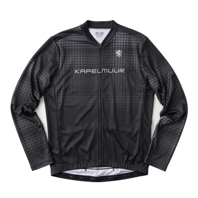 カペルミュール(KAPELMUUR)プリント長袖ジャージ タータンチェック kpls1051-BK(Men’s、Lady’s)