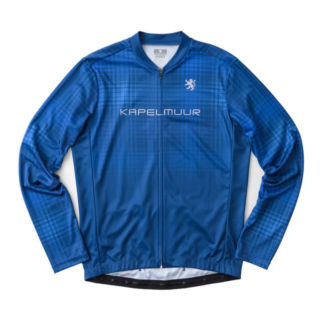 カペルミュール(KAPELMUUR)プリント長袖ジャージ タータンチェック kpls1051-BL(Men’s、Lady’s)