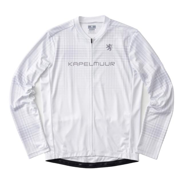 カペルミュール(KAPELMUUR)プリント長袖ジャージ タータンチェック kpls1051-WH(Men’s、Lady’s)