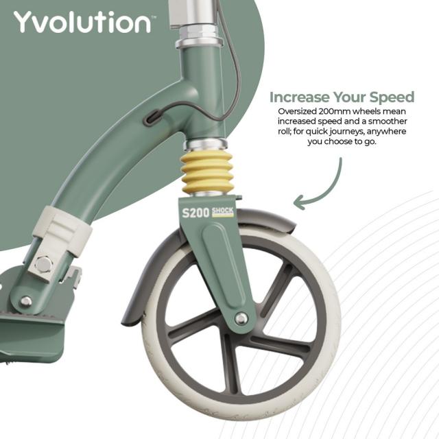 【ポイント5％！4/23 21:00〜22:59限定】ワイボリューション(Y Volution)ジュニア キックスケート 150YVLS20056GN(Jr)_4