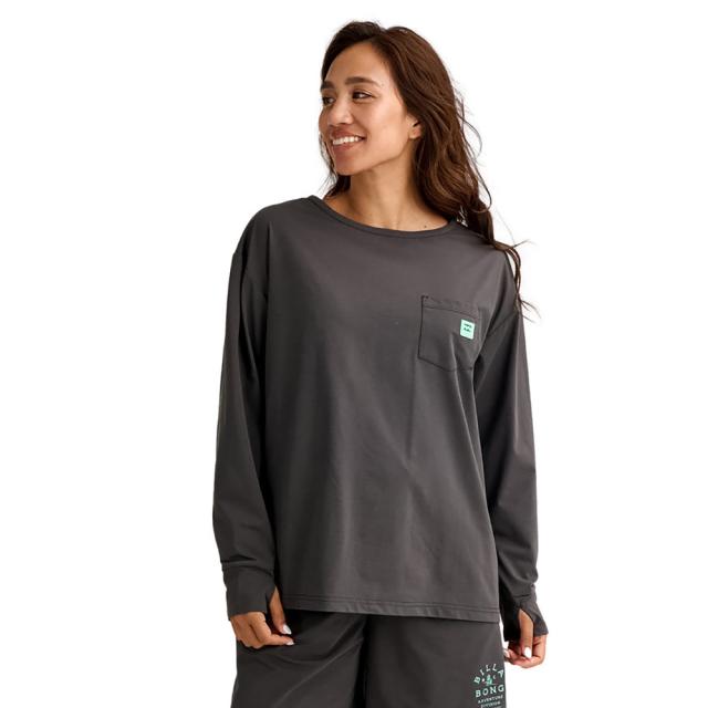 ビラボン(BILLABONG)ADIV ラッシュガード 長袖Tシャツ 26SP BG013874 BLK(Lady’s)