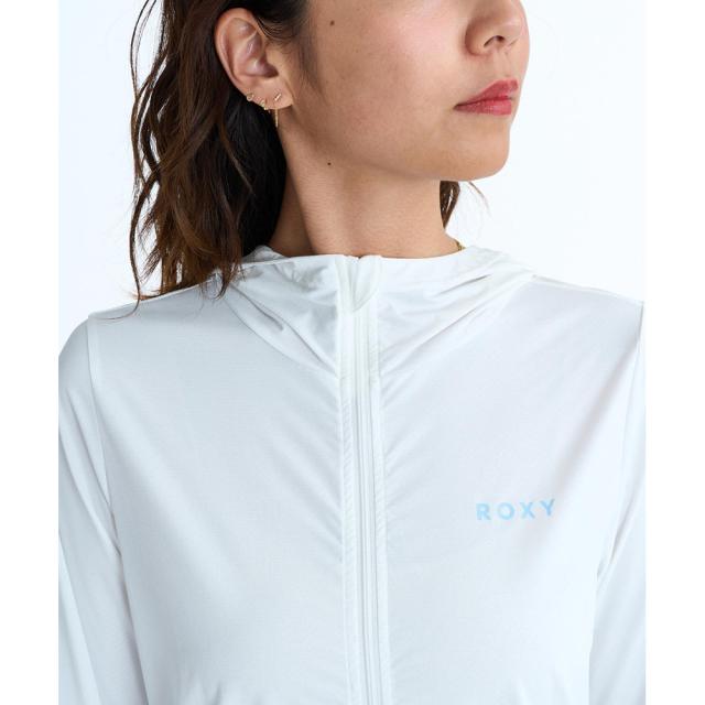 【ポイント5％！4/23 21:00〜22:59限定】ロキシー(ROXY)ジップラッシュフーディ 水陸両用 26SPRLY261031WHT(Lady’s)