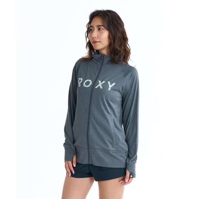 ロキシー(ROXY)ラッシュガード 長袖 HORIZON STAND ボタニカルロゴ ジップラッシュガード 26SPRLY26…