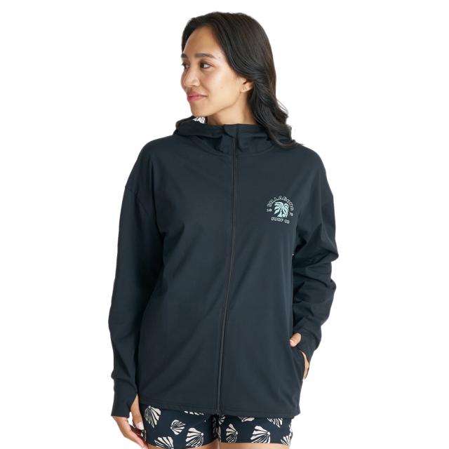 ビラボン(BILLABONG)ラッシュガード 長袖 MORFY ジップ フード 26SU BG01C850 BLK(Lady’…