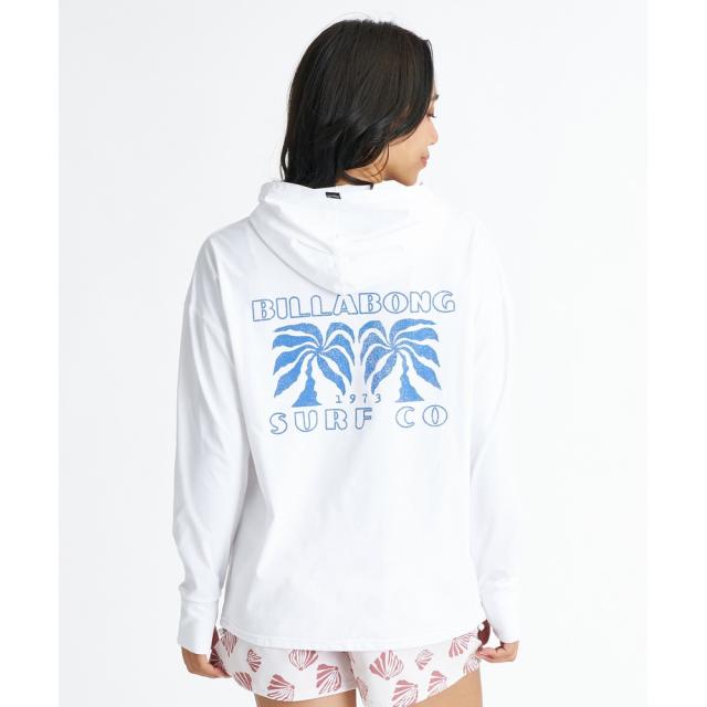 ビラボン(BILLABONG)ラッシュガード 長袖 MORFY ジップ フード 26SU BG01C850 WHT(Lady’…_1