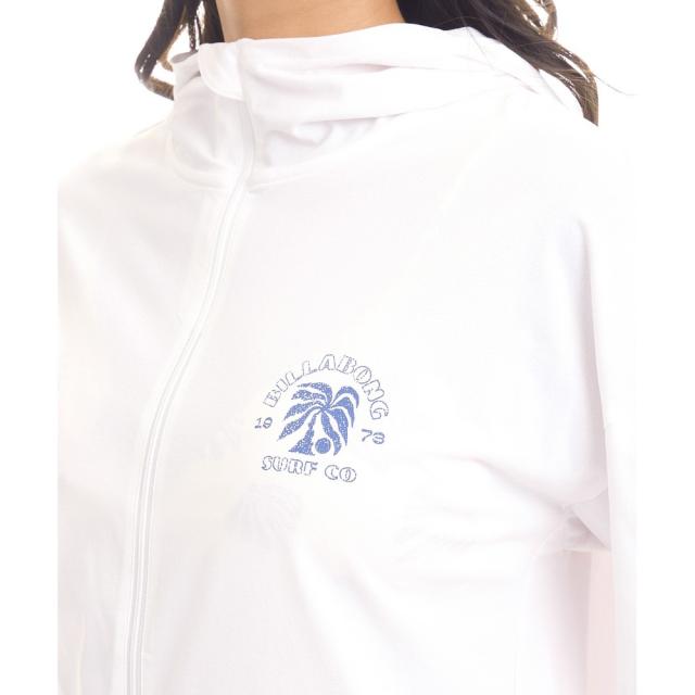 ビラボン(BILLABONG)ラッシュガード 長袖 MORFY ジップ フード 26SU BG01C850 WHT(Lady’…_2