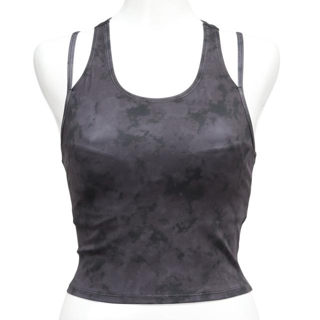 ダンスキン(DANSKIN)タンクトップ PRINT  CROP 黒 Sサイズ DC122302P  K  フィットネスウェア…