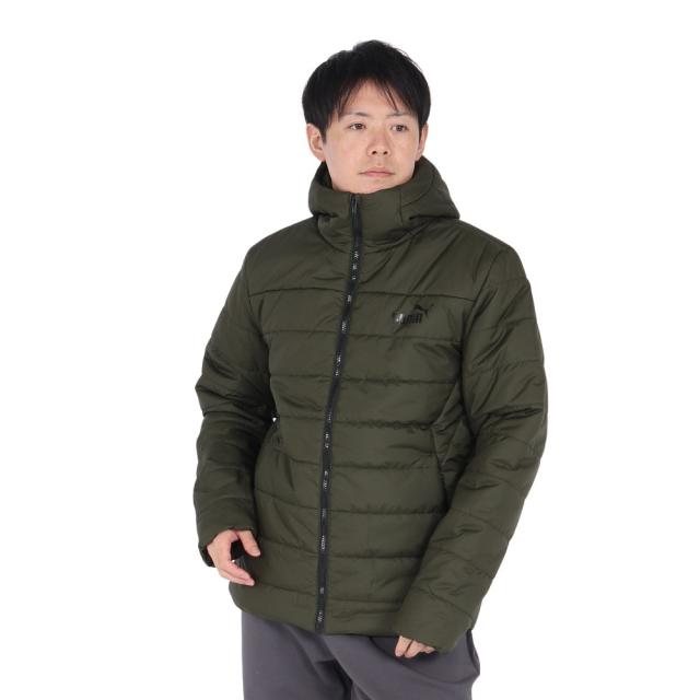 プーマ(PUMA)ESS フーデッド パデットジャケット 672418 70 DGRN(Men’s)