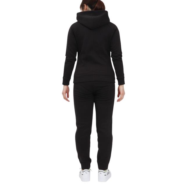 プーマ(PUMA)ウォームアップ クラシック フーデット トラックス 上下セット 684127 01 BLK(Lady’s)_3