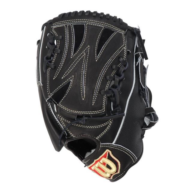 Wilson ウィルソン内野手用軟式硬式OK 高校野球対応 野球 グローブ袋付き ウイルソン(Wilson)硬式用グラブ 投手用 野球グローブ 一般 スタッフ