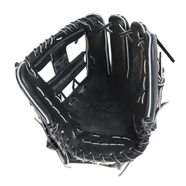 アシックス硬式野球グローブ 黒 アシックス(ASICS)硬式用グラブ 内野手用 野球グローブ 一般 HB