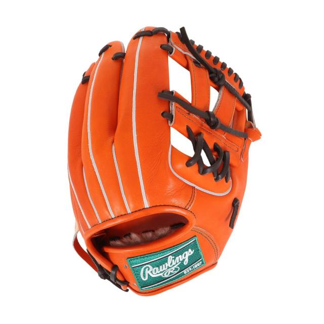 Rawlings 硬式　グローブ 内野手　新品　未使用　オレンジ ローリングス(Rawlings)硬式用グラブ 内野手用 野球グローブ 一般 HOH