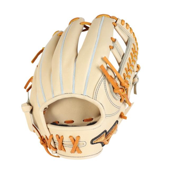ミズノ(MIZUNO)硬式用グラブ 内野手用 野球グローブ 一般 ミズノプロ 限定モデル 1AJGH33213 8049 お一…_1