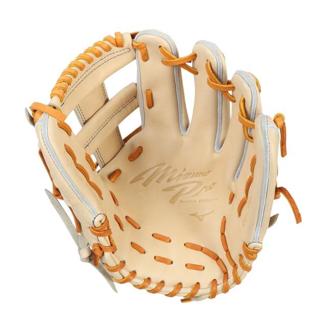 ミズノ(MIZUNO)硬式用グラブ 内野手用 野球グローブ 一般 ミズノプロ 限定モデル 1AJGH33213 8049 お一…_2