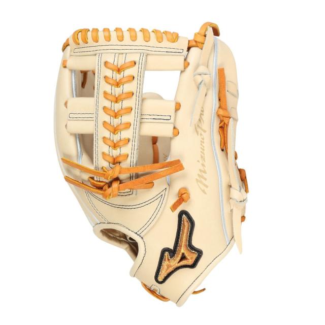 ミズノ(MIZUNO)硬式用グラブ 内野手用 野球グローブ 一般 ミズノプロ 限定モデル 1AJGH33213 8049 お一…_3