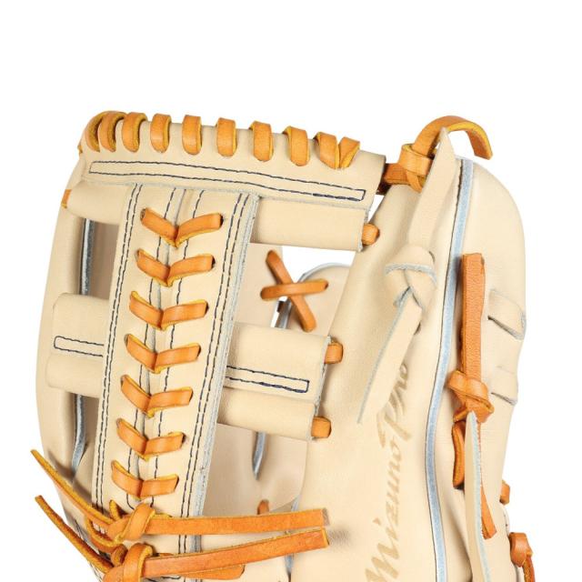 ミズノ(MIZUNO)硬式用グラブ 内野手用 野球グローブ 一般 ミズノプロ 限定モデル 1AJGH33213 8049 お一…_7
