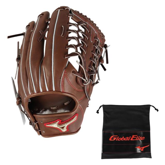 Mizuno Global Elite 硬式グローブ MIZUNO (ミズノ) 硬式グローブ レッド ケース付 Global Elite