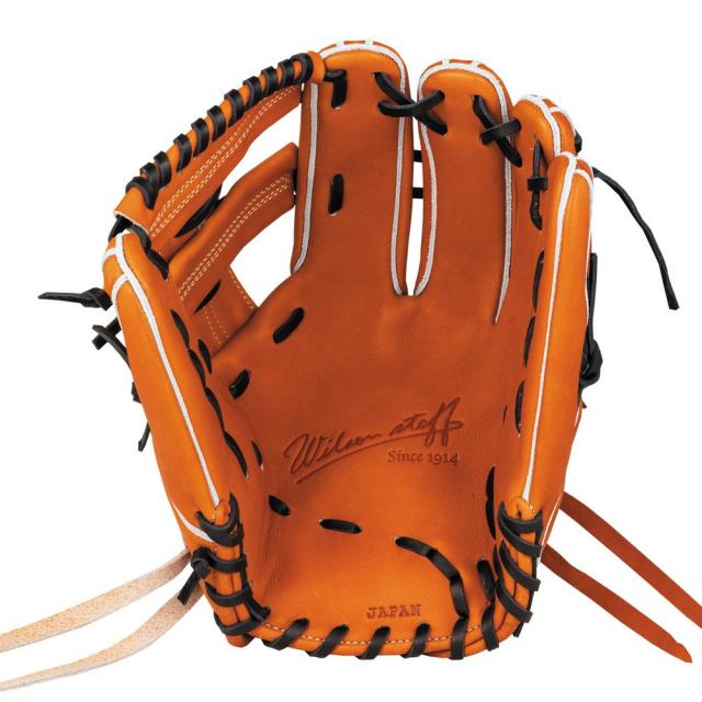 ウイルソン(Wilson)硬式用グラブ 内野・ユーティリティ用 野球グローブ 一般 Staff DUAL 1795型 Tオレン…_1