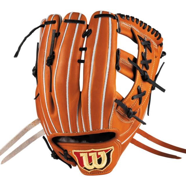 ウイルソン(Wilson)硬式用グラブ 内野・ユーティリティ用 野球グローブ 一般 Staff DUAL 1795型 Tオレン…