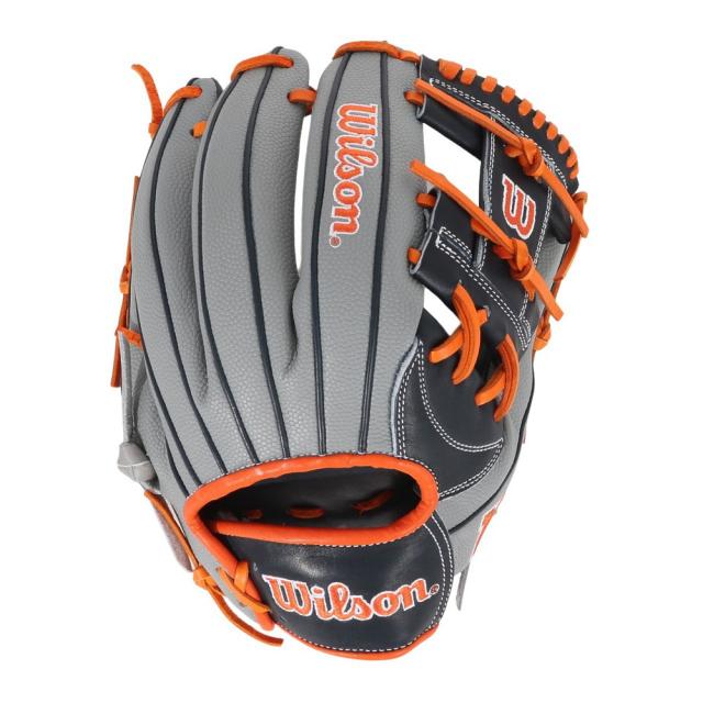 Wilson wannabe 外野軟式グローブ グレー/レッド Wilson wannabe 外野軟式グローブ グレー/レッド WILLSON 送料