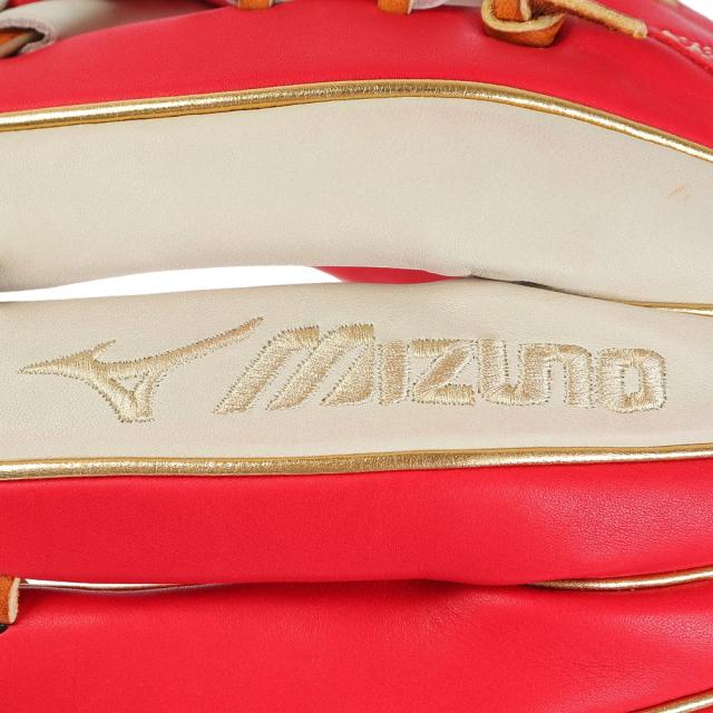 ミズノグローバルエリート軟式野球グローブ 赤茶色 + バッグ ミズノグローバルエリート軟式野球グローブ 赤茶色 + バッグ