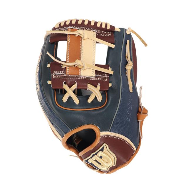 p*o様 ウィルソン　デュアル　軟式　Wannabe HERO　86型　内野　軟 ウィルソン ワナビーヒーローデュアル 軟式内野手用86型 グレーSS