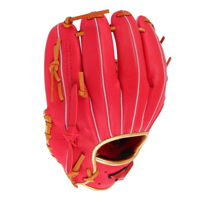 ミズノ(MIZUNO)軟式 グラブ 内野手 野球グローブ 一般 WILL DRIVE RED 1AJGR21703 6249(…_2