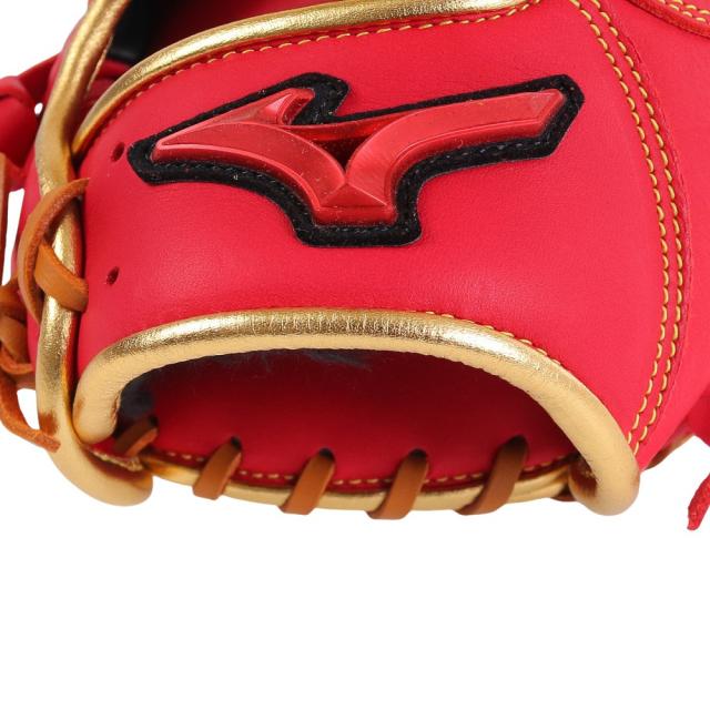ミズノ(MIZUNO)軟式 グラブ 内野手 野球グローブ 一般 WILL DRIVE RED 1AJGR21703 6249(…_4