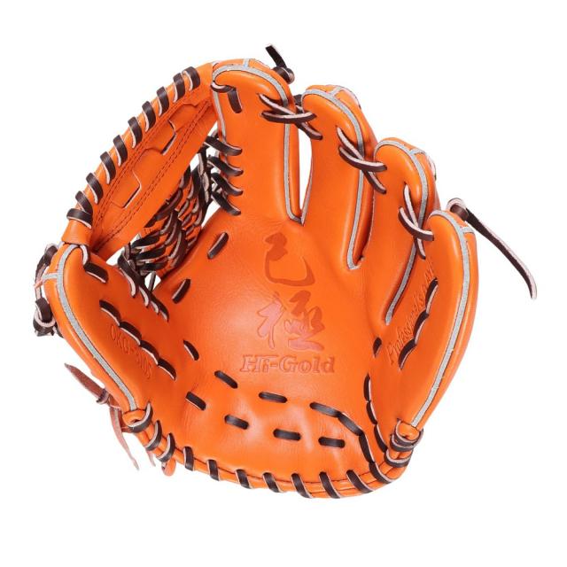 HI-GOLD 軟式グローブ 投手用　オレンジ 楽天市場】野球 ハイゴールド Hi Gold 軟式グローブ 軟式 グローブ 己