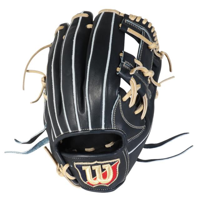 ウイルソン(Wilson)軟式用グラブ 内野手 野球グローブ 一般 Basic Lab DUAL 87 Wブラック ウィルソン…