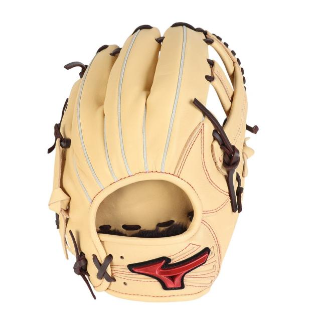 ミズノ(MIZUNO)軟式用グラブ 内野手 野球グローブ ウィルドライブ レッド IBE 1AJGR33603 8057(Me…