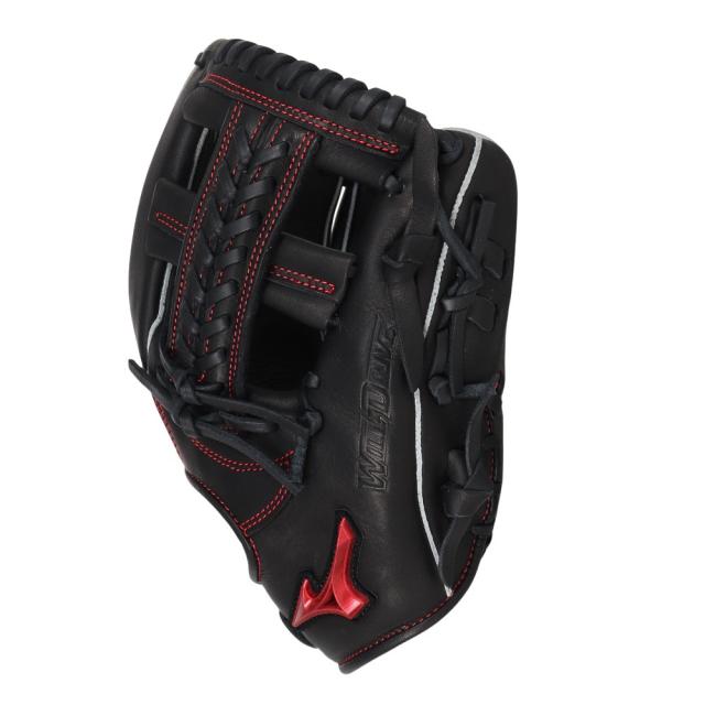 ミズノ(MIZUNO)軟式用グラブ 内野手 野球グローブ 一般 NB ウィルドライブ レッド 1AJGR34603 09(Me…_2