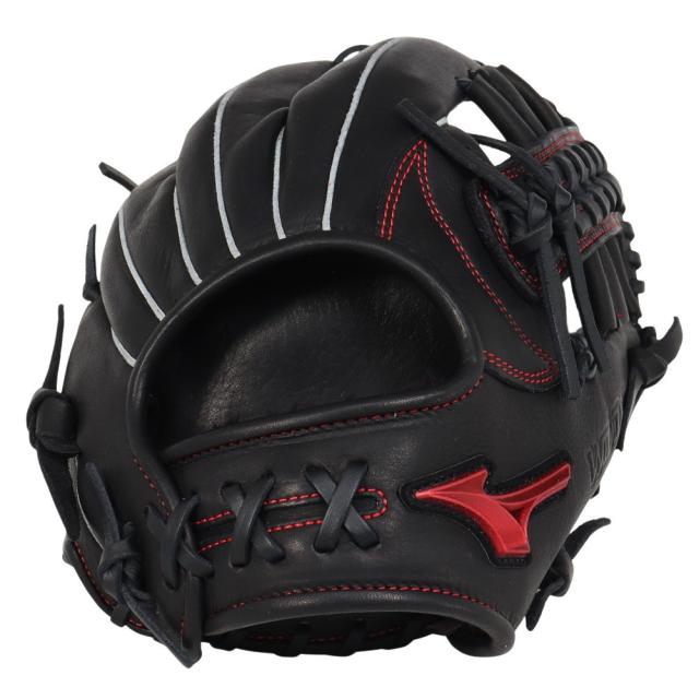 ミズノ(MIZUNO)軟式用グラブ 内野手 野球グローブ 一般 NB ウィルドライブ レッド 1AJGR34603 09(Me…_4